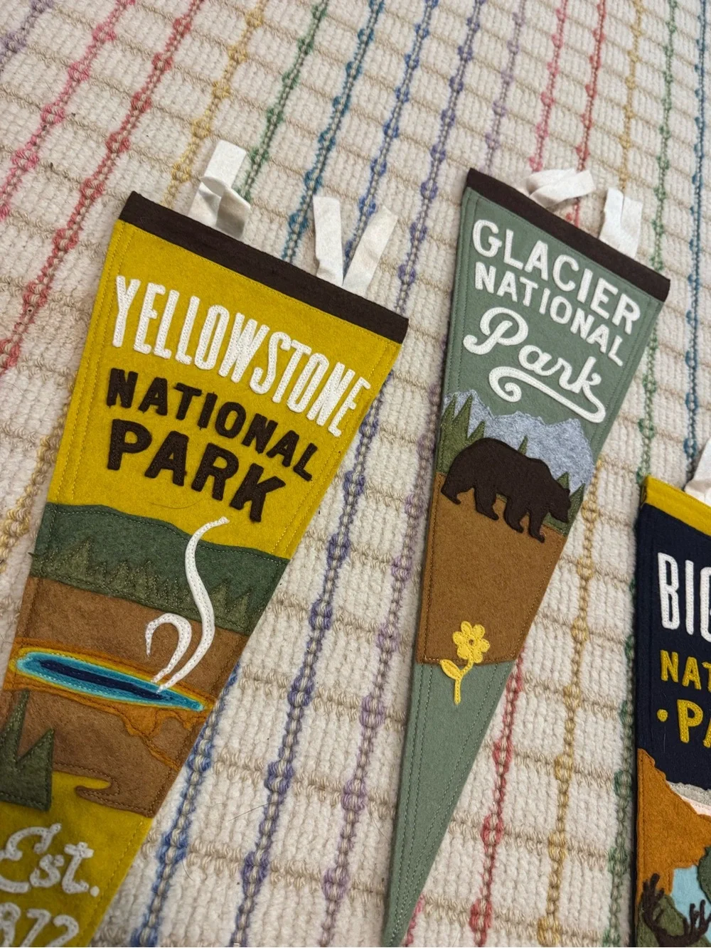 Yoho & do- Designer Felt Pennants- as a set or individually